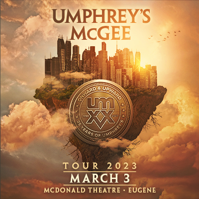 Umphrey's McGee live in concert March 3, 2023 in the McDonald Theater, Eugene, Oregon