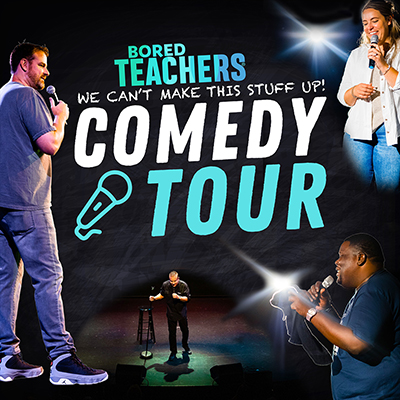 Bored Teachers comedy concert July 13, 2023 at the McDonald Theatre, Eugene, Oregon