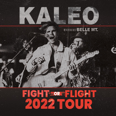 Kaleo live in concert May 10, 2022 in the McDonald Theatre in Eugene, Oregon
