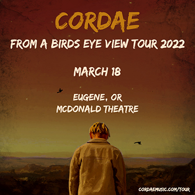 Cordae live in concert at the McDonald Theatre on March 18, 2022 in Eugene, Oregon