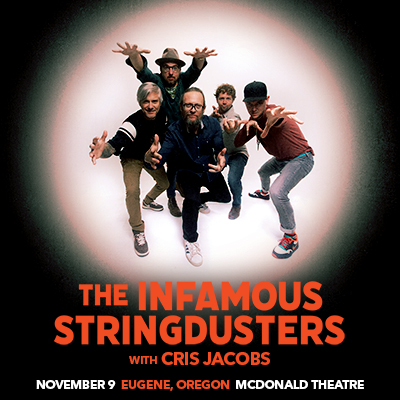 The Infamous Stringdusters live in concert at the McDonald Theatre, an independent music venue in Eugene, Oregon