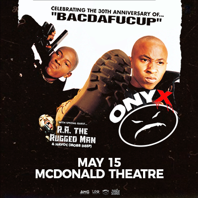 Onyx and R.A The Rugged Man live in concert on May 15, 2023 in the McDonald Theatre, Eugene, Oregon