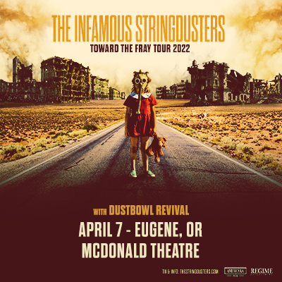Infamous Stringdusters with Dustbowl Revival live in concert April 7, 2022 at the McDonald Theatre in Eugene, Oregon