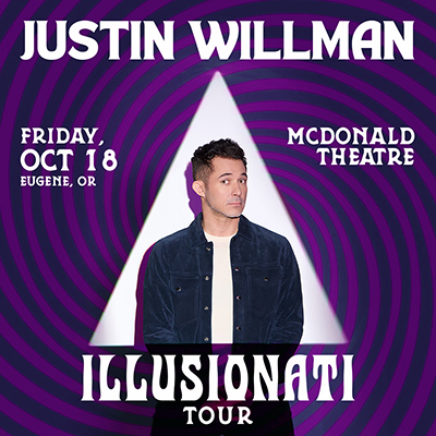 Justin William live at the McDonald Theatre in Eugene, Oregon