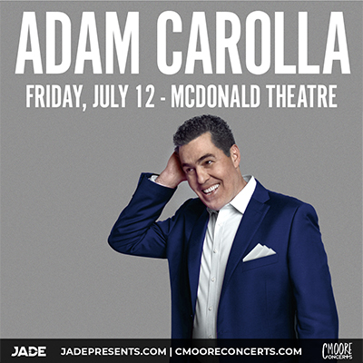 Adam Carolla comedy concert live at the McDonald Theatre in Eugene, Oregon