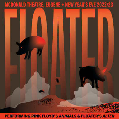 Floater live in concert on New Year's Eve December 31, 2022 at the McDonald Theatre, Eugene, Oregon