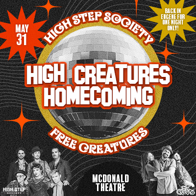 High Step Society & Free Creatures live in concert at the McDonald Theatre in Eugene, Oregon