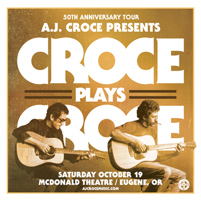 Croce plays Croce live in concert at the McDonald Theatre in Eugene, Oregon