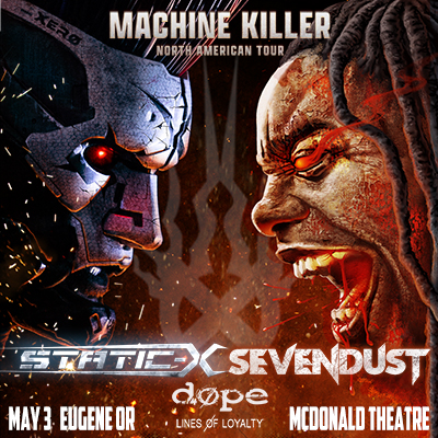 Static X and Sevendust live in concert at the McDonald Theatre