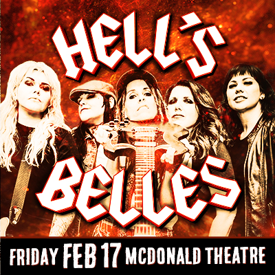 Hell's Belles live in concert February 17, 2023 at the McDonald Theatre, Eugene, Oregon