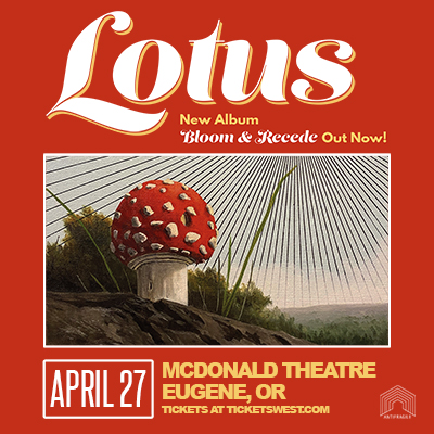 Lotus vibes live in concert on April 27, 2023 at the McDonald Theatre, Eugene, Oregon