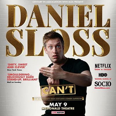 Daniel Sloss comedy concert at the McDonald Theatre, Eugene, Oregon