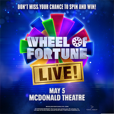 Wheel of Fortune Live! at the McDonald Theatre in Eugene, Oregon